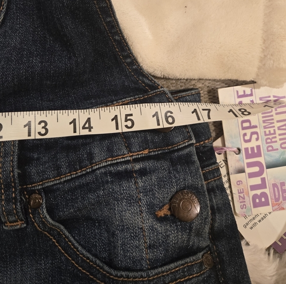 EUC DECONSTRUCTED DENIM OVERALLS SIZE 9 - Picture 6 of 7